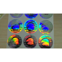 High quality custom waterproof 3d holographic label plain hologram adhesive sticker